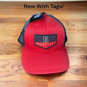 Men’s PGA Tour Golf Trucker Style SnapBack Hat - New With Tags